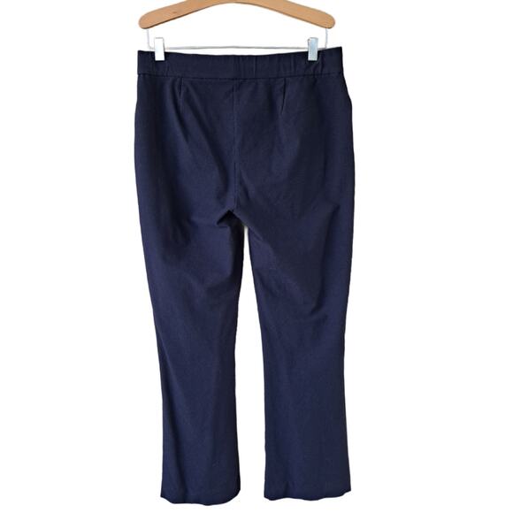 EILEEN FISHER Navy System Washable Stretch Crepe Pocket Ankle Pant Small Petite - Picture 3 of 7